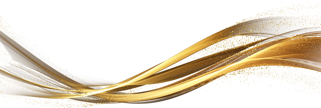 Gold glowing wave